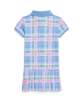 Polo Ralph Lauren Toddler and Little Girls Plaid Mesh Polo Dress