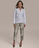 Donna Karan New York Women's Cotton Ruched Blouse
