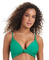 Bar Iii Women's Summer Solids Knot-Front Bikini Top, Exclusively at Macy's