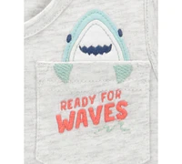 Carter's Toddler Boys Shark Tank Top & Printed Shorts, 2 Piece Set