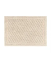 Host & Home Cotton Bath Rug, Stylish Textured Woven Design, Slip Resistant Backing, 5 Color Options, 2-Piece Set - 17x24 20x32