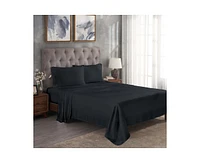 Superior Modal From Beechwood 300 Thread Count Lightweight Cooling Solid Extra Deep Pocket Bed Sheet Set