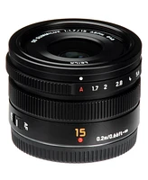 Panasonic Lumix G Leica Dg Summilux 15mm f/1.7 Aspherical Lens for Micro Four Thirds, Black