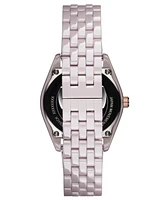 Mvmt Women's Rise Boyfriend Blush Ceramic Bracelet Watch, 36mm