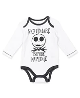 Nightmare Before Christmas Baby Boys Bodysuit Pants and Hat 3 Piece Outfit Set