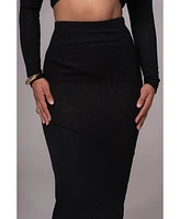 Jluxlabel Women's Black All About You Skirt Set