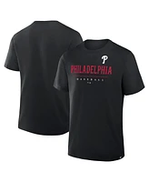 Fanatics Men's Black Philadelphia Phillies Color Pop Legacy Clubhouse T-Shirt