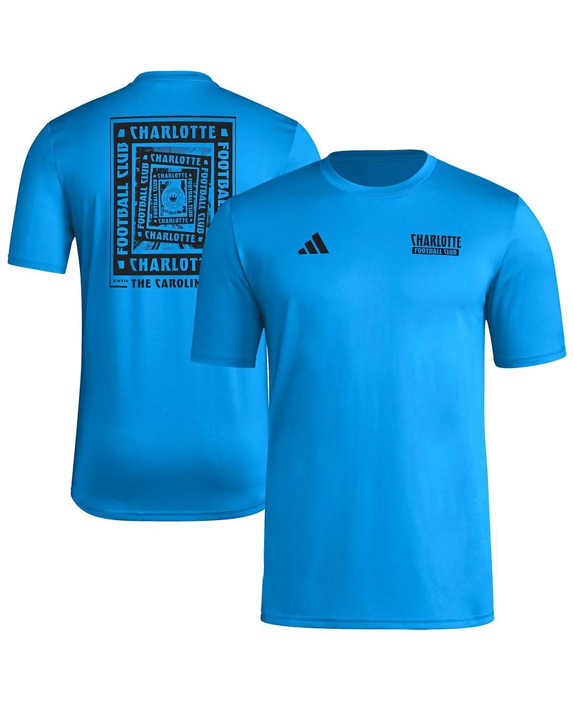 Adidas Men's Blue Charlotte Fc Local Wrap T-Shirt