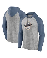 Fanatics Men's Gray San Diego Padres Single Play Speckled Lightweight Pullover Hoodie