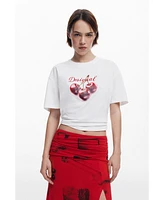 Desigual Women's Collage skirt with turned waist