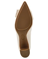 Anne Klein Women's Bentley Buckle Block Heel Pumps