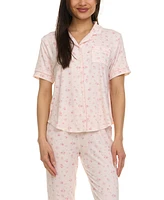 Flora by Nikrooz Women's Annie Printed Capri Pajama Set