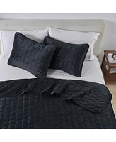 Linery & Co. Velvet Solid Quilt Set