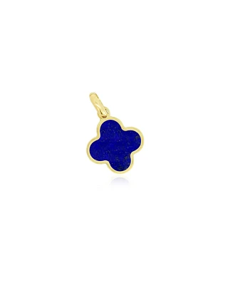 The Lovery Lapis Clover Charm 14K Gold - 10 millimeters