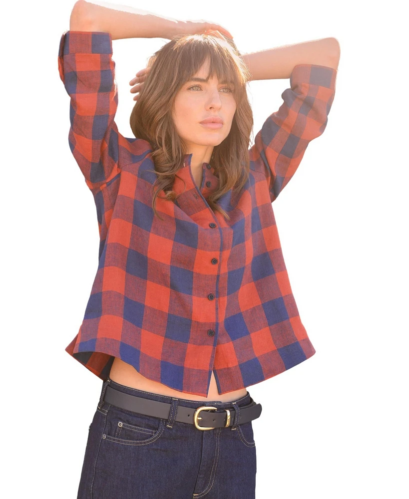 Celtic & Co. Women's Check Swing Blouse