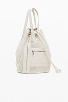 Desigual Women's Medium mesh drawstring backpack