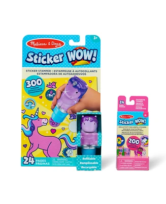 Melissa and Doug Sticker Wow Purple Unicorn Bundle