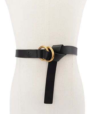 Michael Kors 25mm Double Ring Leather Belt