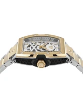 Philipp Plein Men's Automatic The Skeleton 2.0 Two-Tone Stainless Steel Bracelet Watch 44mm