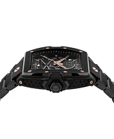 Philipp Plein Men's Automatic The Skeleton 2.0 Black Ion Plated Bracelet Watch 44mm