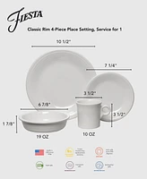 Fiesta Linen Classic Rim 4 Pc. Place Setting