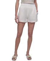 Dkny Jeans Women's High-Rise Dolphin-Hem Shorts - Ivy