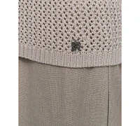 Dkny Jeans Women's Polo Collar Sleeveless Sweater - D5k
