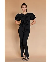 Crescent Women's Reese Balloon Sleeve Top