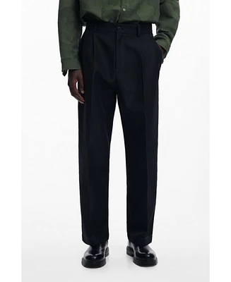 Desigual Men's Pleated trousers with contrasts
