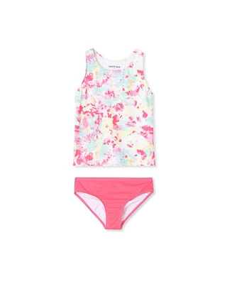 Lands' End Girls Chlorine Resistant Tankini Swim Set