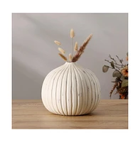 Nisi 8" Round Resin Vase