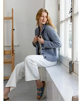 Celtic & Co. Women's Donegal Wool Funnel Neck Cardigan