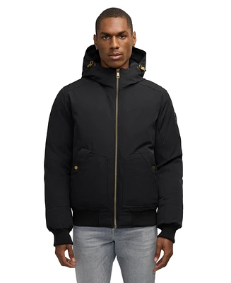 Pajar Men's Men s Pine Bomber with Fixed Hood and Detachable Faux Fur Trim