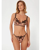 Guess Women's Sabrina Bow Thong Panty
