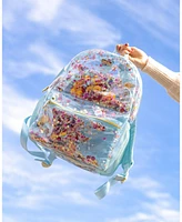 Packed Party Celebrate Every Day Clear Backpack Women's Small Fashion Shoulder Book Bag Great for Ladies at School, Work, Travel, and the Beach (Clear
