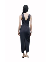 Nocturne Women's Cut-Out Detailed Midi Dress