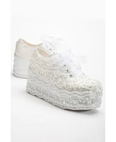 Florette Lace Bridal Platform Sneakers