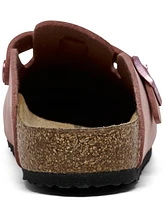 Birkenstock Little Girls Boston Suede Leather Clogs from Finish Line