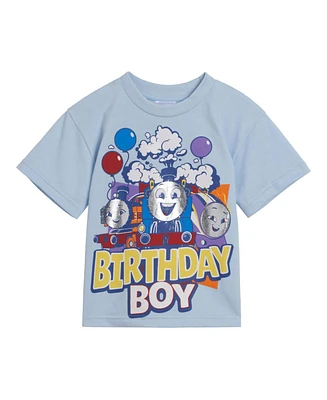 Thomas & Friends Toddler Boys Birthday Metallic Print T-Shirt