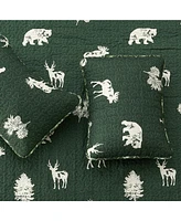 Linery & Co. Deer & Trees Microfiber Quilt Set with Shams