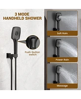 Casainc Pressure-balanced Valve Included All-In-One Kit with Rough In-Valve Thermostatic Shower System