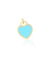 The Lovery Turquoise Heart Padlock Charm 15 millimeters