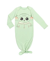 Star Wars Baby Boys Yoda Sleeper Gown and Hat