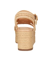 Marc Fisher Ltd Women's Payley Woven High Platform Wedge Sandals