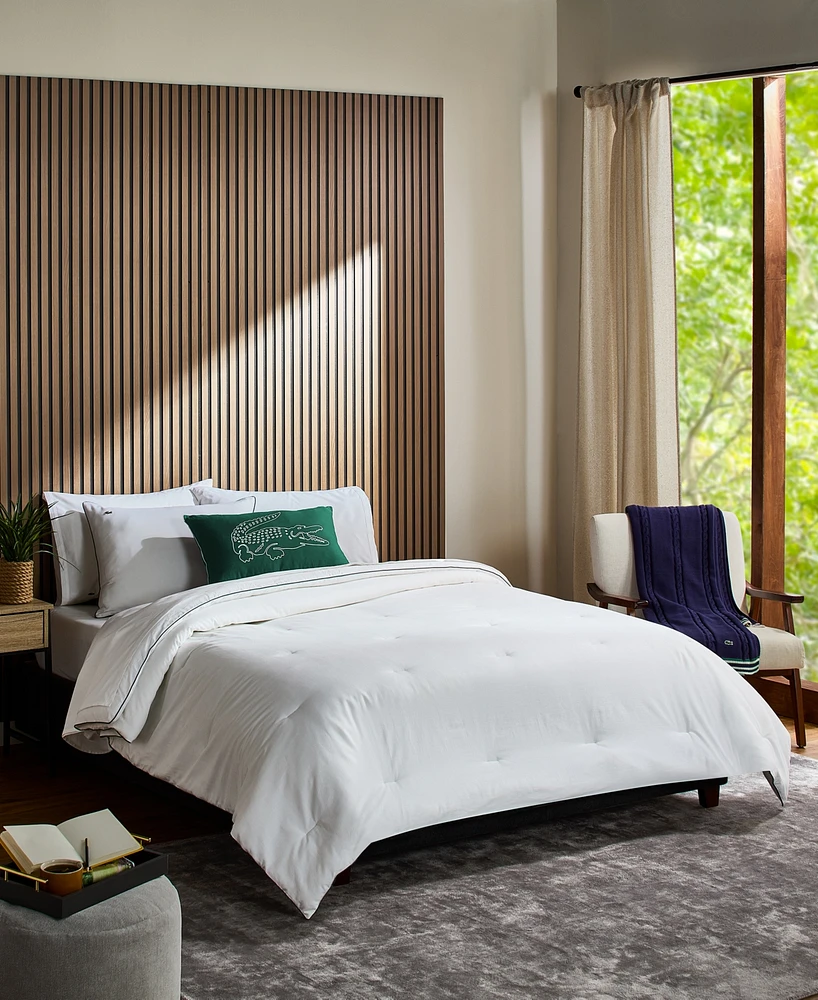 Lacoste Home Tiebreak Cotton -Pc. Comforter Set