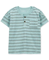 Carter's Toddler Boys Striped Slub Jersey Henley T-Shirt