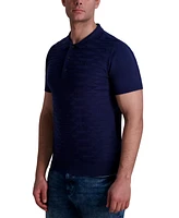 Karl Lagerfeld Paris Men's Textured Sweater Polo Shirt