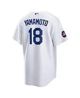 Nike Men's Yoshinobu Yamamoto White Los Angeles Dodgers 2025 Mlb World Tour: Tokyo Series Home Replica Player Jersey