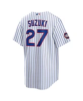 Nike Men's Seiya Suzuki White Chicago Cubs 2025 Mlb World Tour: Tokyo Series Home Replica Player Jersey