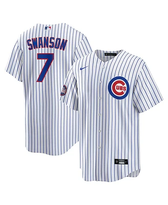 Nike Men's Dansby Swanson White Chicago Cubs 2025 Mlb World Tour: Tokyo Series Home Replica Player Jersey